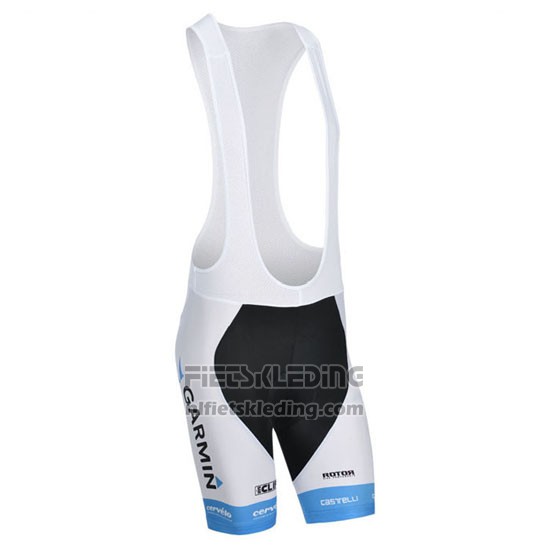 2014 Fietskleding Garmin Sharp Lichtblauw en Wit Korte Mouwen en Koersbroek